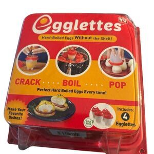 Egglettes Hard Boiled Eggs Without The Shell Pack Of 4 *New*